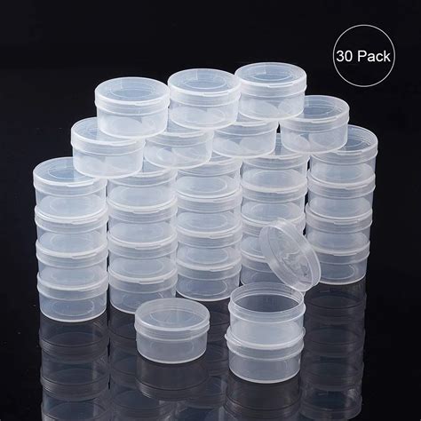 small round pill containers